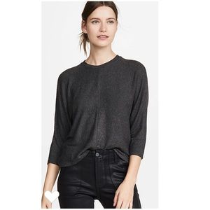 NWT Velvet Grey Slouchy 80s Desi Grey Top